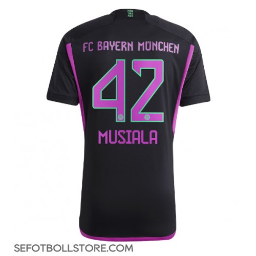 Bayern Munich Jamal Musiala #42 Replika Bortatröja 2023-24 Kortärmad